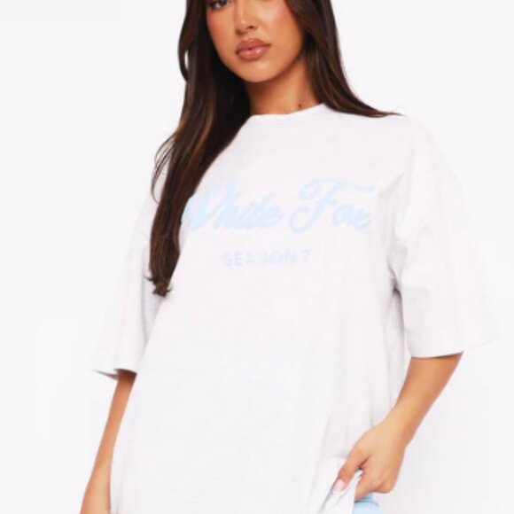 White Fox Tee - Season 7 Oversized Tee Dawn - Picture 2 of 2
